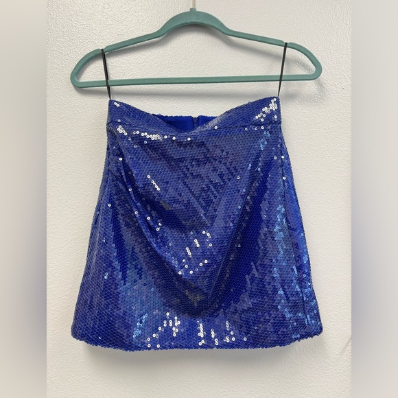 Alex Perry Sequin Pleat Mini Skirt - Picture 5 of 5